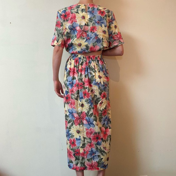 VINTAGE 80s Skirt Suit - Picture 4 of 4